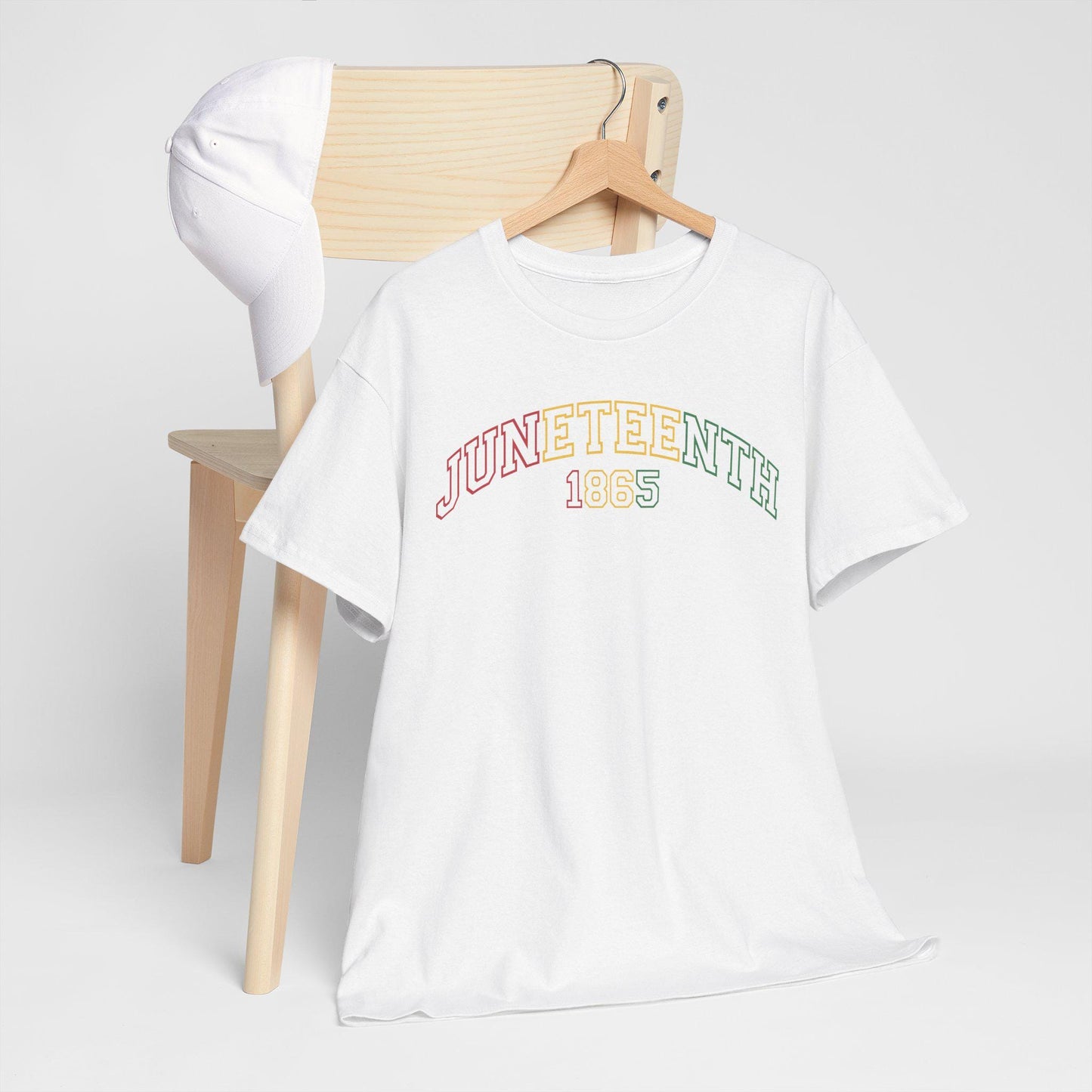 Juneteenth 1865 Heavy Cotton Tee, Unisex Rainbow Tee, Celebration Shirt, Festival Apparel, Casual Everyday Wear