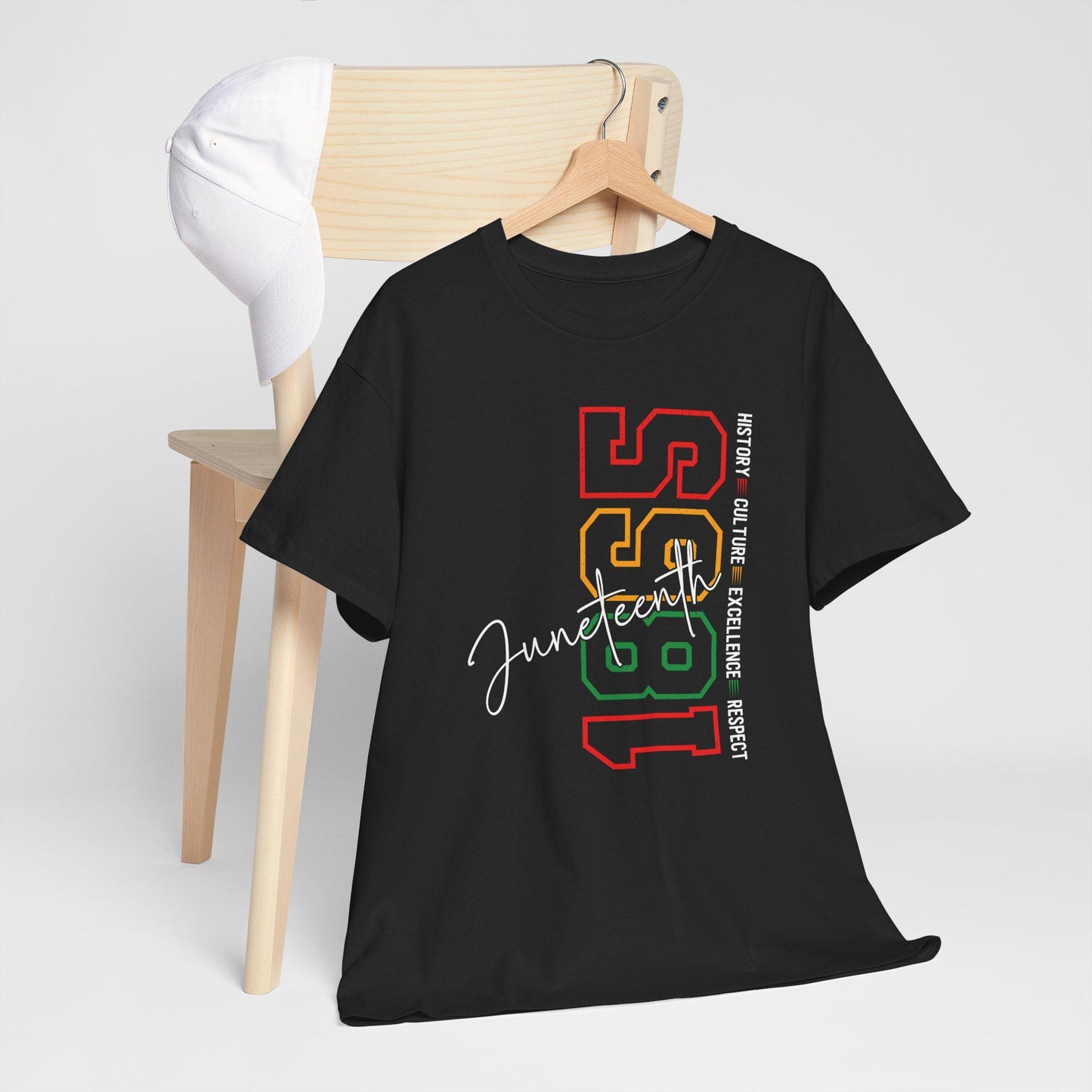 Retro Juneteenth 1985 Unisex Heavy Cotton Tee - Casual Style, Vintage Vibe, Perfect Gift, Everyday Wear, Birthday Shirt, Graphic Tee