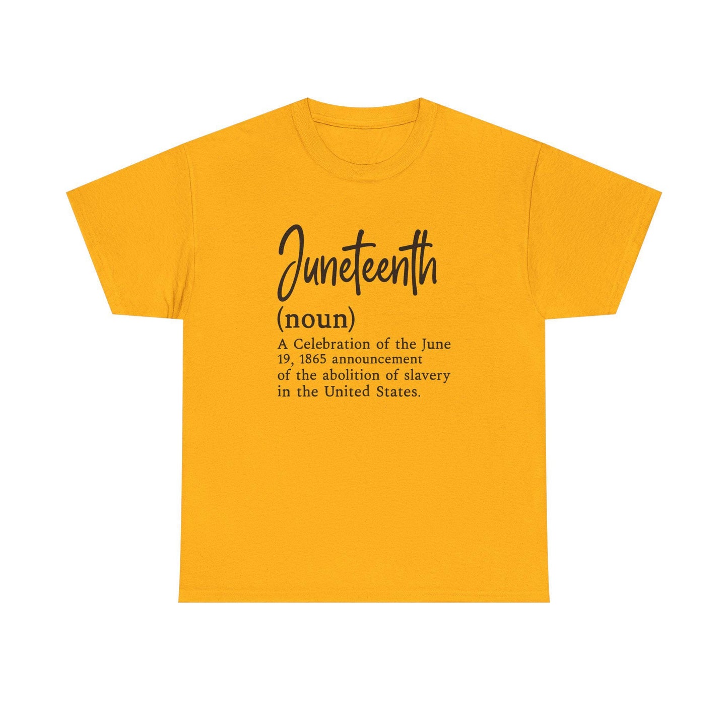 Juneteenth Definition Tee, Unisex Heavy Cotton Tee, Heritage Shirt, Slave History Awareness, Black History Month Apparel, Educational Gift