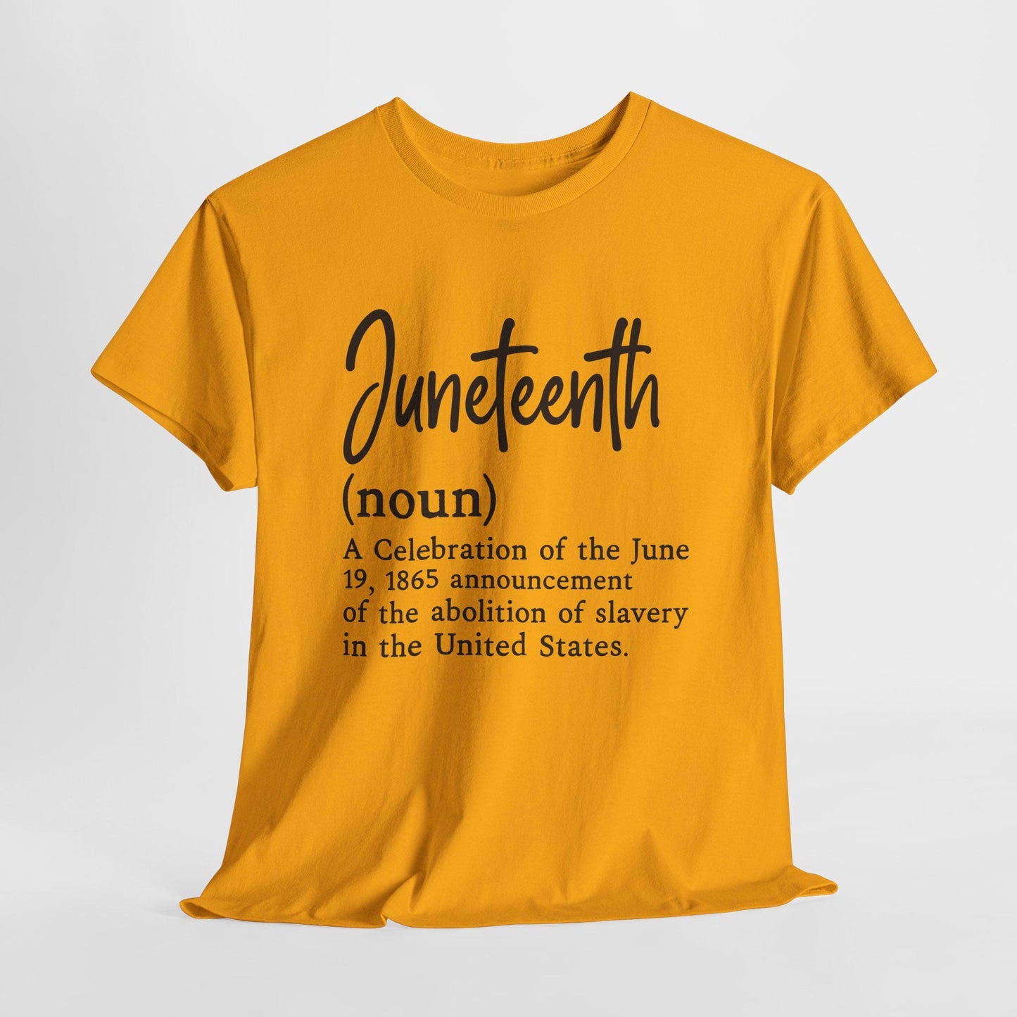 Juneteenth Definition Tee, Unisex Heavy Cotton Tee, Heritage Shirt, Slave History Awareness, Black History Month Apparel, Educational Gift