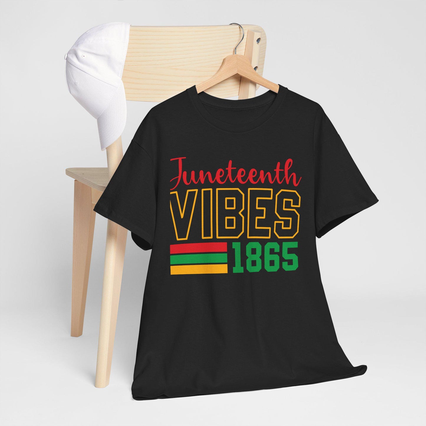 Juneteenth Vibes Unisex Heavy Cotton Tee - Celebrate Freedom, Black History, Party Shirt, Gift for Activists, Summer Comfort