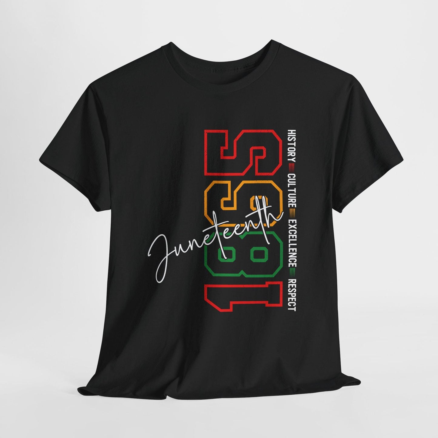Retro Juneteenth 1985 Unisex Heavy Cotton Tee - Casual Style, Vintage Vibe, Perfect Gift, Everyday Wear, Birthday Shirt, Graphic Tee