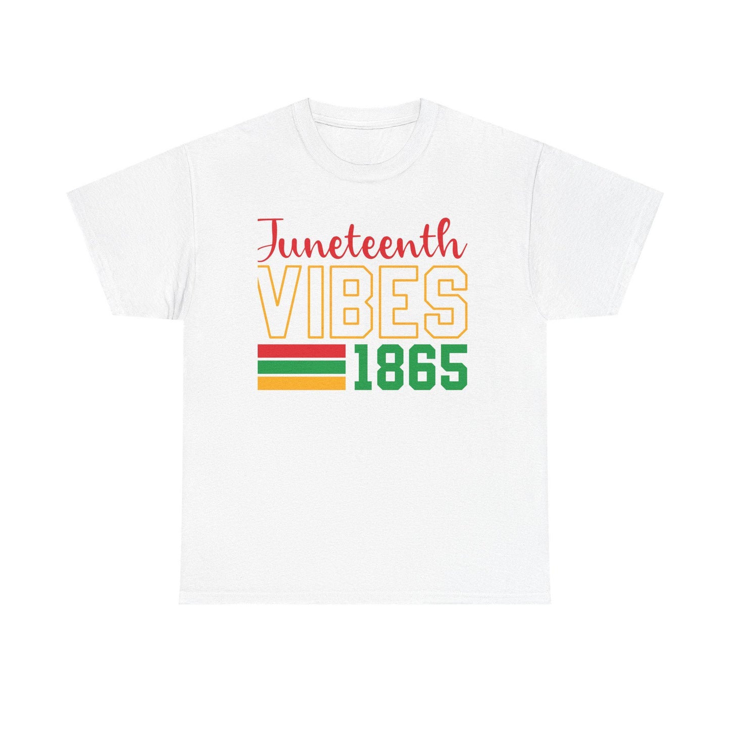 Juneteenth Vibes Unisex Heavy Cotton Tee - Celebrate Freedom, Black History, Party Shirt, Gift for Activists, Summer Comfort