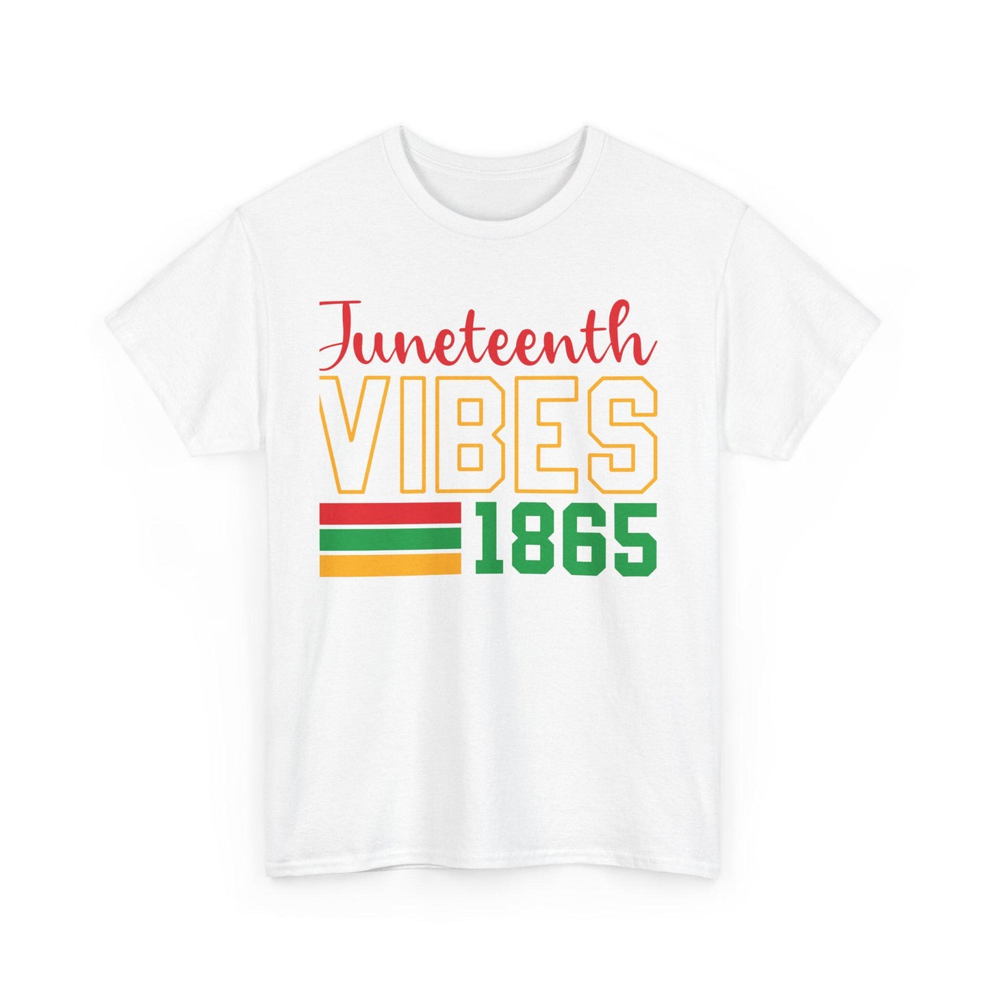 Juneteenth Vibes Unisex Heavy Cotton Tee - Celebrate Freedom, Black History, Party Shirt, Gift for Activists, Summer Comfort