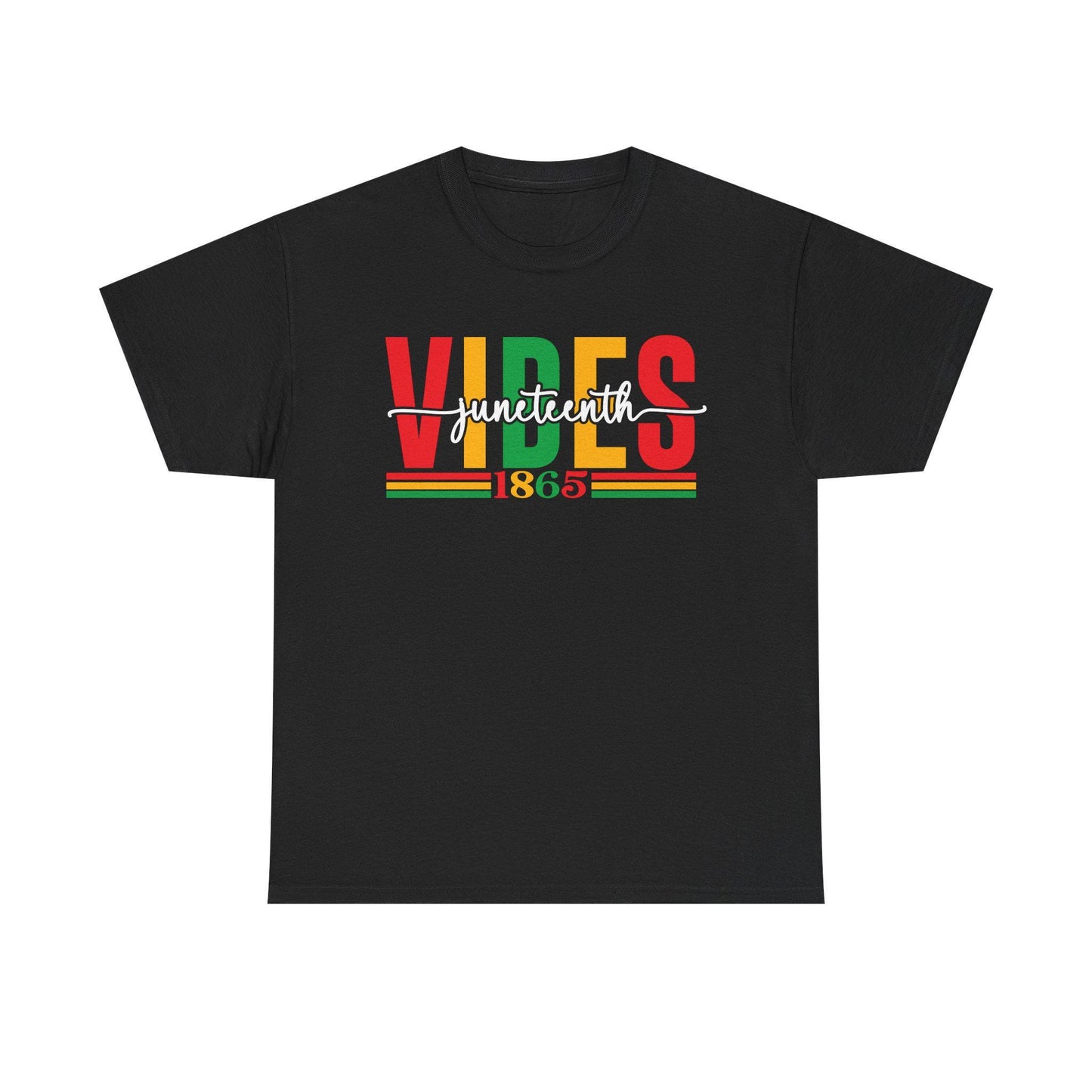 Vibrant Juneteenth Vibes Unisex Tee | Heritage Tee, African American Pride Shirt, History Apparel, Summer Festival Top, Gift Idea