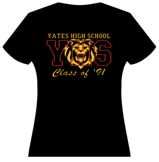 Yates Class of '91 - YHS T-shirt (Sizes S-XL)