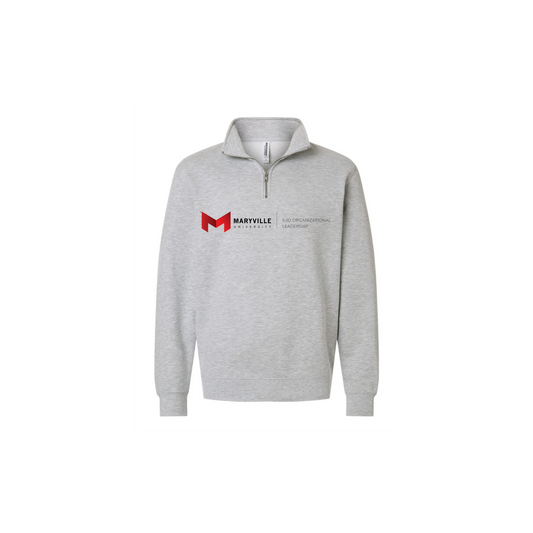 Maryville EdD - Organizational Leadership Midweight Quarter Zip Pullover (Small Logo)