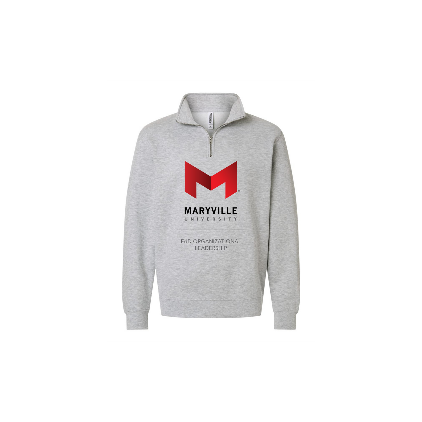 Maryville EdD - Organizational Leadership Midweight Quarter Zip Pullover (Large Logo)