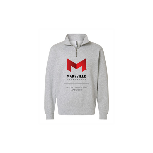 Maryville EdD - Organizational Leadership Midweight Quarter Zip Pullover (Large Logo)