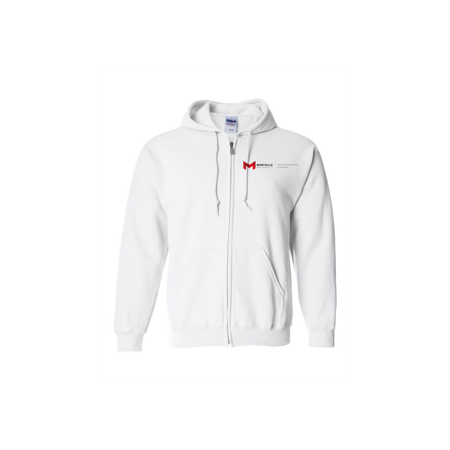 Maryville EdD - Organizational Leadership Full Zip Hoodie (Small Logo - Left Chest)