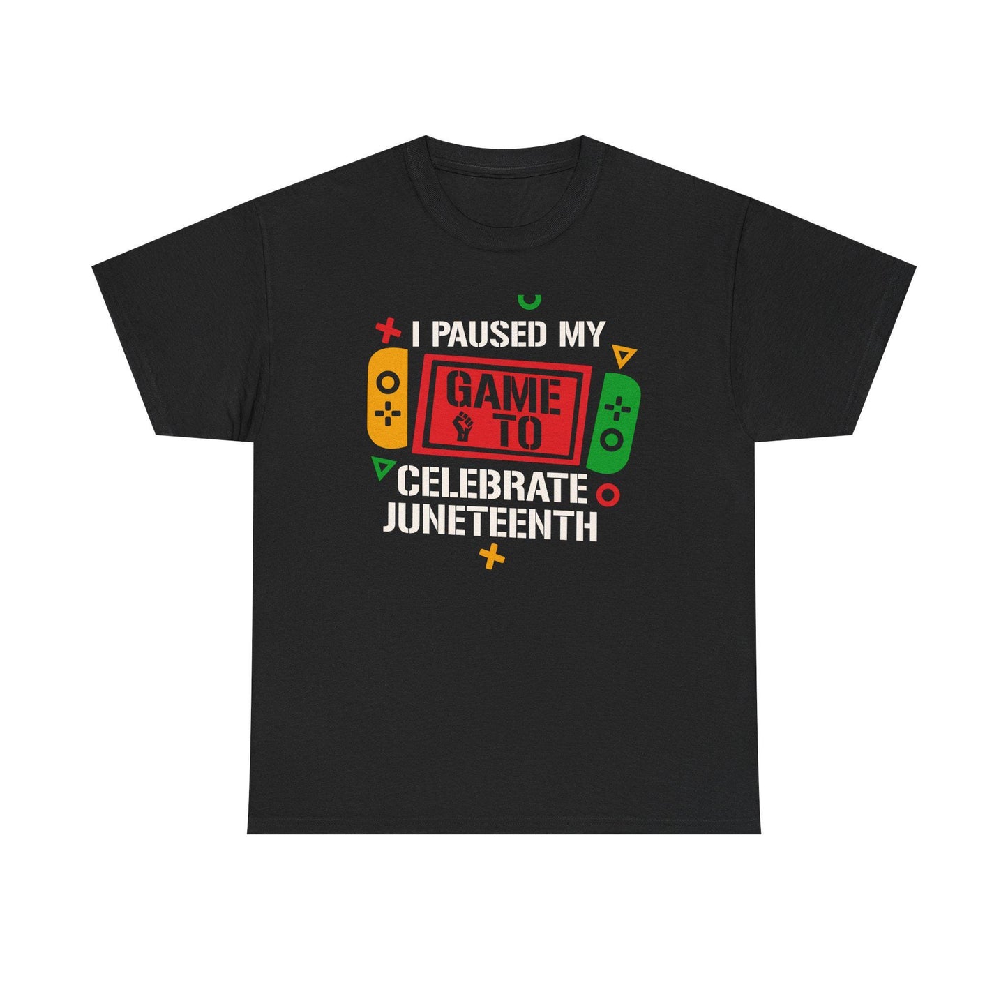 Juneteenth Gamer Tee, Game Pause Shirt, Unisex Cotton T-Shirt, Fun Summer Top, Gamer Pride Apparel