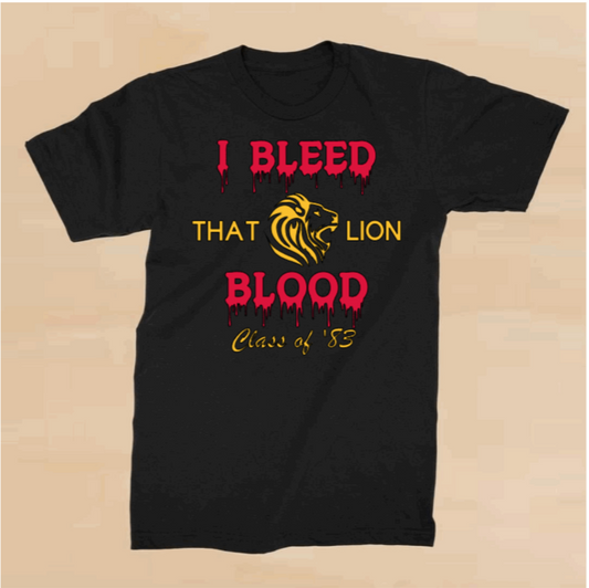 Yates - I Bleed That Lion Blood T-shirt (Sizes S-XL)