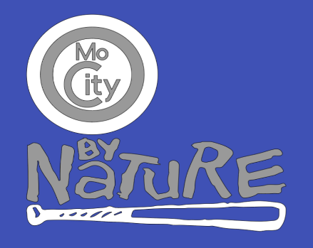 Mo City By Nature - Gray and white font/image